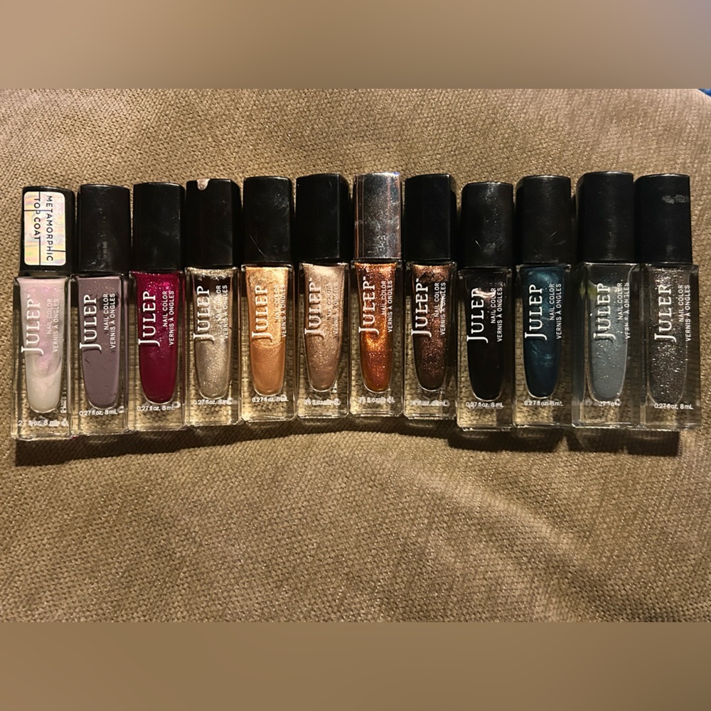 Julep Polymer Non-toxic Nail Polish Set - 12 Assorted Metallics & Jewel Tones